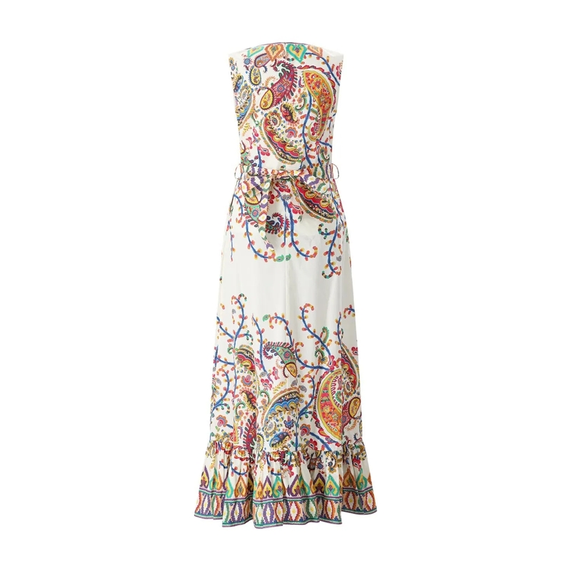 Etro Maxikleid Maxikleid mit Paisleymuster mehrfarbig(Image 2)