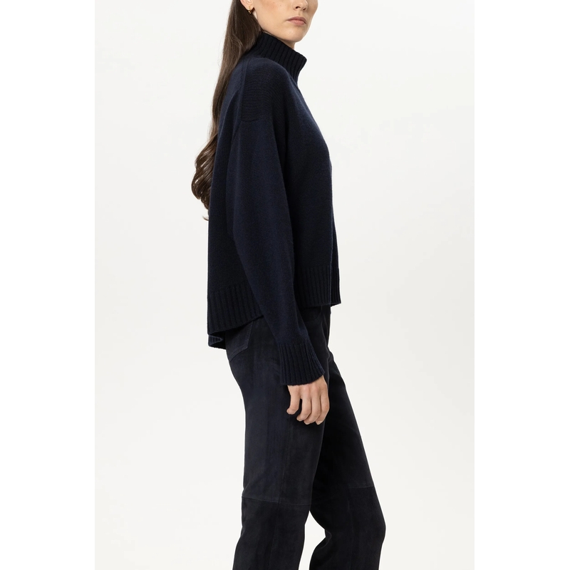 Luisa Cerano Pullover Turtleneck aus Woll-Mix winter navy(Image 3)