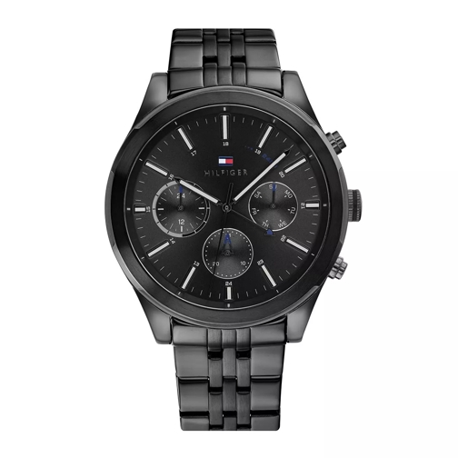Tommy Hilfiger Multifunctional Watch Ashton Black Multifunctioneel Horloge