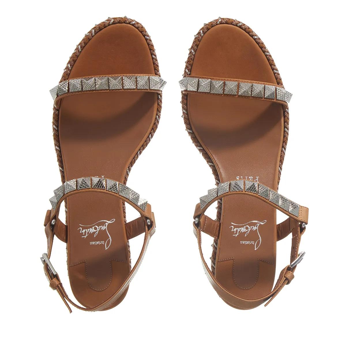 Thumbnail - Christian Louboutin Sandalen - Pyraclou - Gr. 41 (EU) - in Braun - für Damen