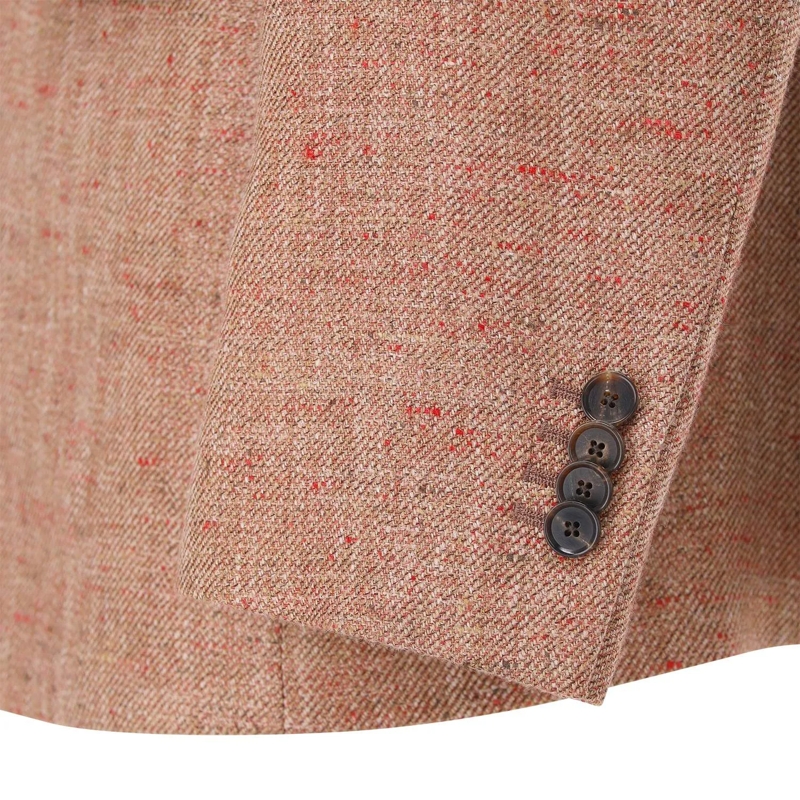 Emanuela Caruso Anzugjacke Sakko Aida aus Seidenmix braun(Image 5)