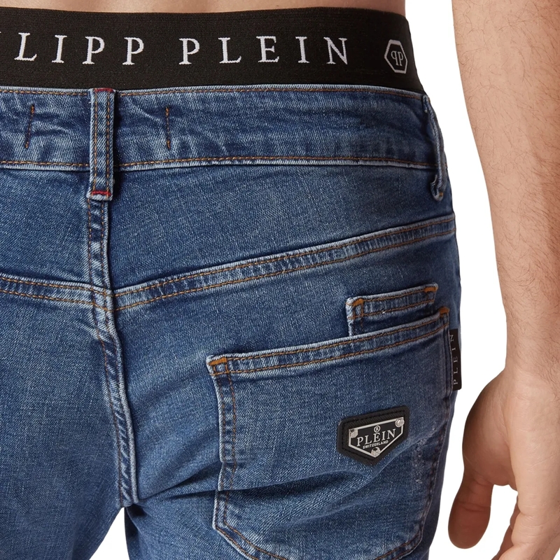 Philipp Plein Jeans mit geradem Bein Jeans Regular Fit dunkel-blau(Image 6)