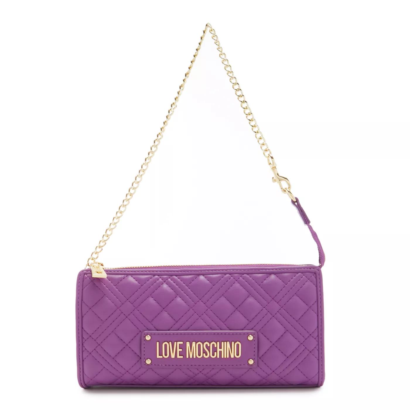 Love Moschino Crossbody Bags - Love Moschino Quilted Bag damen Handtasche Violett - Gr. unisize - in Violett - für Damen