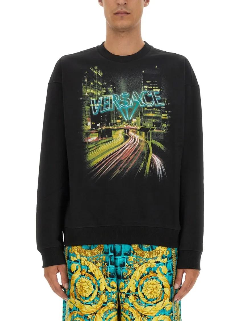 Thumbnail - Versace - Sweatshirt With Logo - Größe M - schwarz