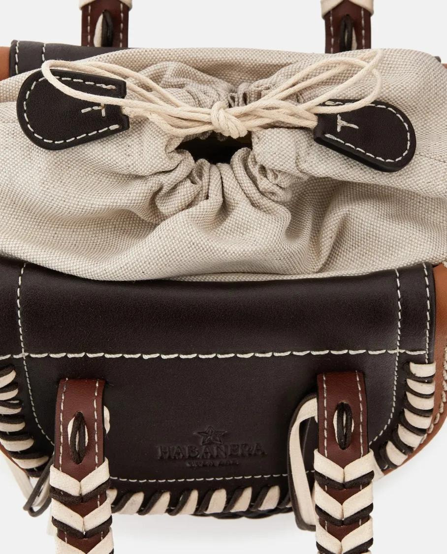 Cuba Lab Shoppers & Totes Habanera Leather Handbag in zwart