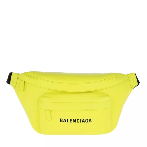 Balenciaga Everyday Logo Belt Pack Leather Acid Green Belt Bag