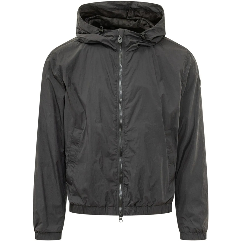 Peuterey Übergangsjacke Giacca con Cappuccio e Zip dunkelgrau