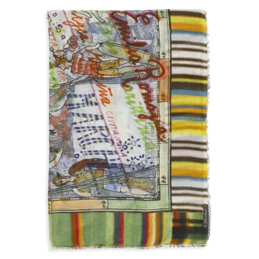 Faliero Sarti Multicolor All-Over Print Scarf Multicolor 