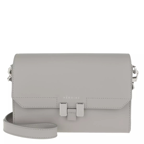 Maison Hēroïne Lilia Tablet Mini Grey/Grey Suede/Silver Shopping Bag