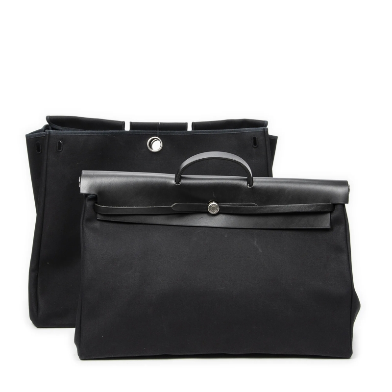 Hermès Crossbody Bag Herbag 2 in 1 TGM schwarz