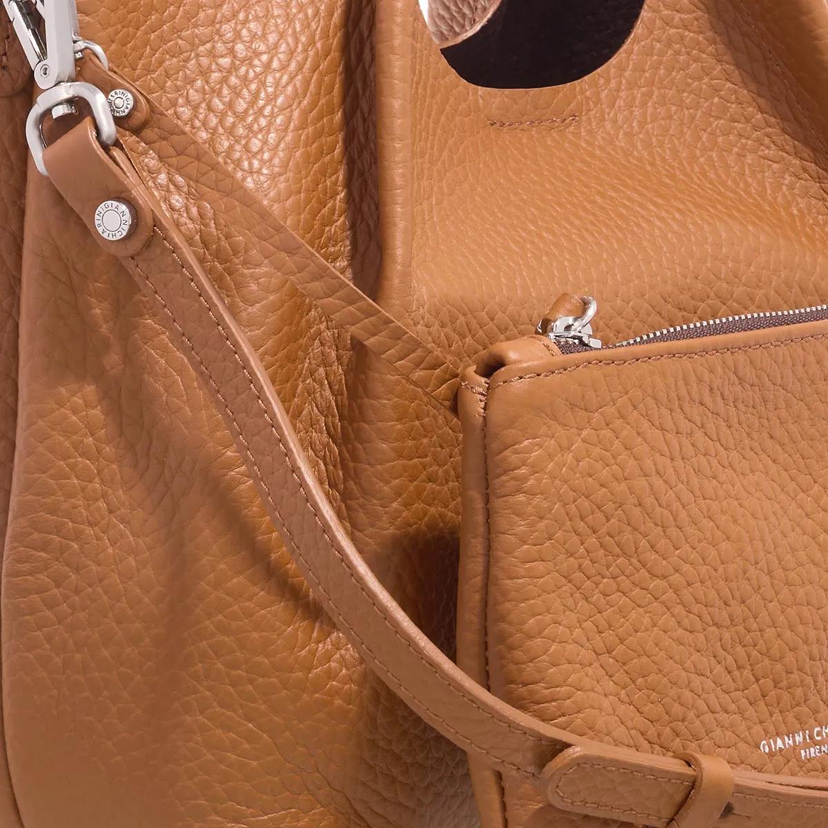 Gianni Chiarini Hobo bags Dua in cognac