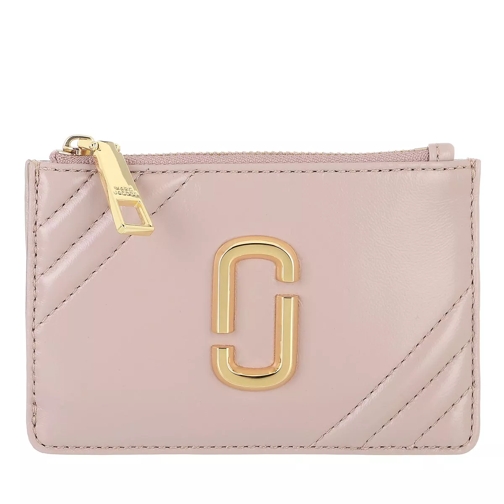 Marc Jacobs The Glam Shot Top Zip Multi Wallet Adobe Rose Card Case