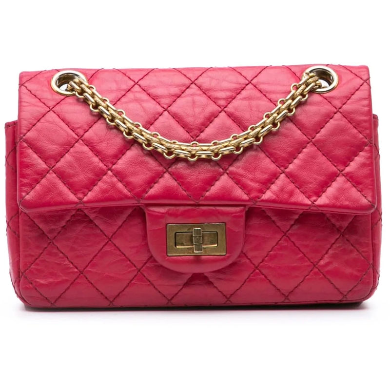 Chanel Schultertasche Mini Reissue 2.55 Calfskin Flap rose