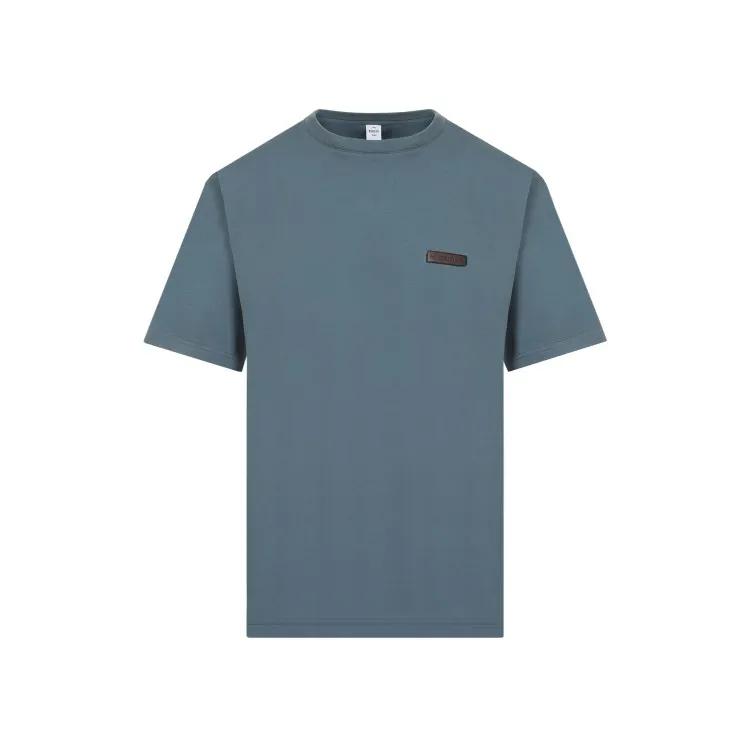 Berluti - Stone Blue Cotton T-Shirt - Größe S - blau