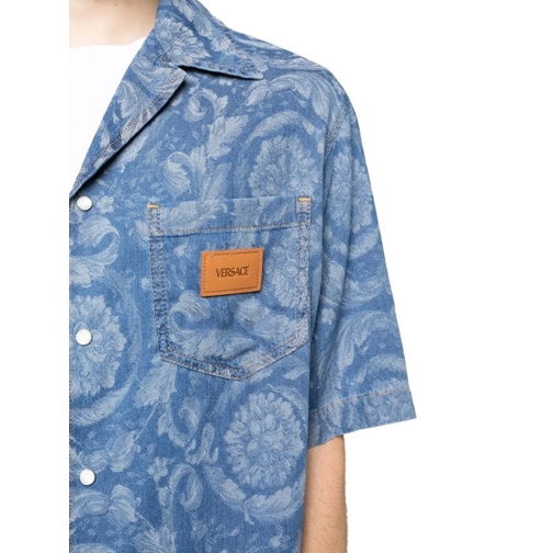 Versace Chemises Shirts Blue blau