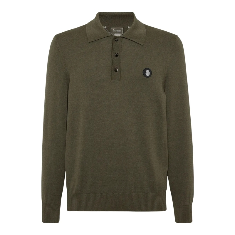 BILLIONAIRE Top Poloshirt Ls grün