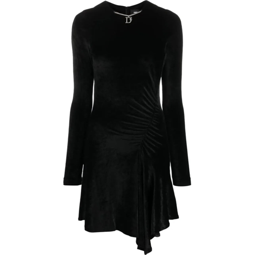 Dsquared2 Robes midi vestito black schwarz