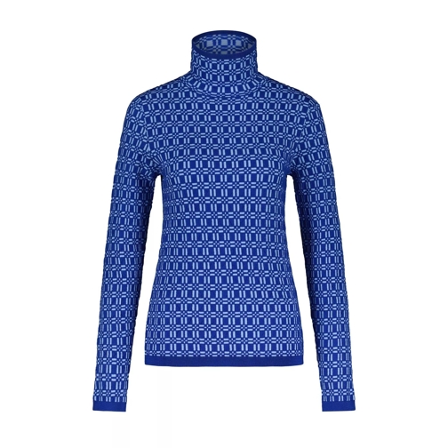 Marni  Langarmshirt im 3D-Jacquard aus Schurwoll-Mix 4770 Blau