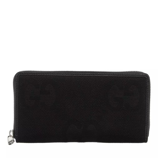 Gucci Jumbo GG Continental Wallet Black Ritsportemonnee