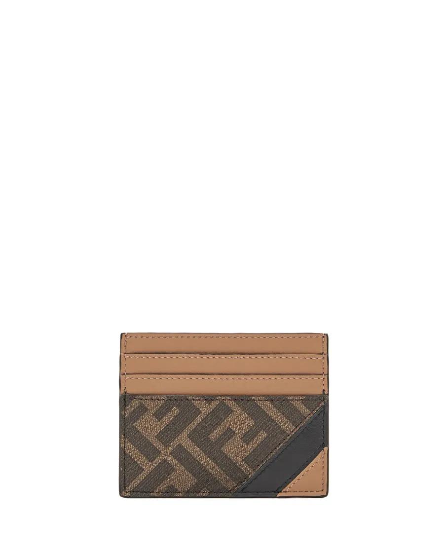 Fendi Portemonnaies - Card Case Pu Ff 1974/Vit - Gr. unisize - in Braun - für Damen