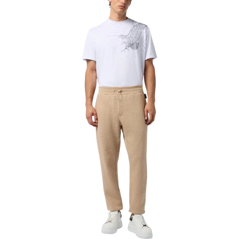 Philipp Plein Jogginghose Jacquard Joggers Monogram beige(Image 4)