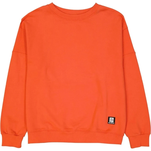 Balmain  Balmain Cotton Logo Sweatshirt orange