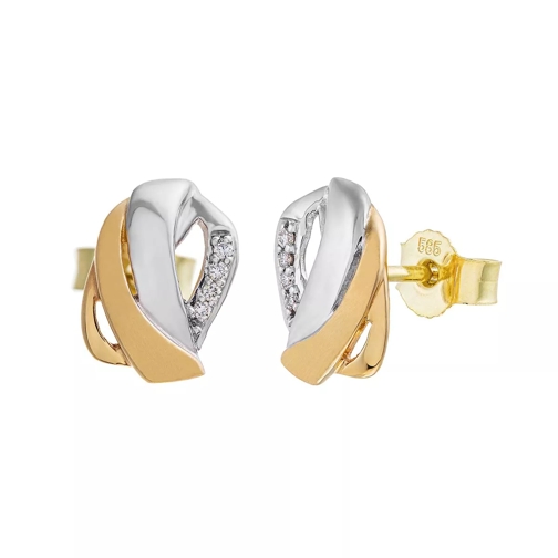 BELORO Earring Diamonds Gold/White Gold Stiftörhängen
