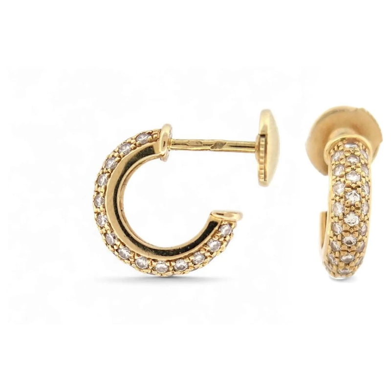 Cartier Ohrstecker CARTIER ETINCELLE HOOP-OHRRINGE AUS 18K GELBGOLD M gold