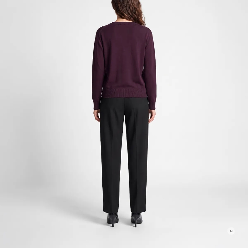 Marc Aurel Pullover Dieser V-Ausschnitt-Pullover aus Cotton/Wool-Mix m lila(Image 4)