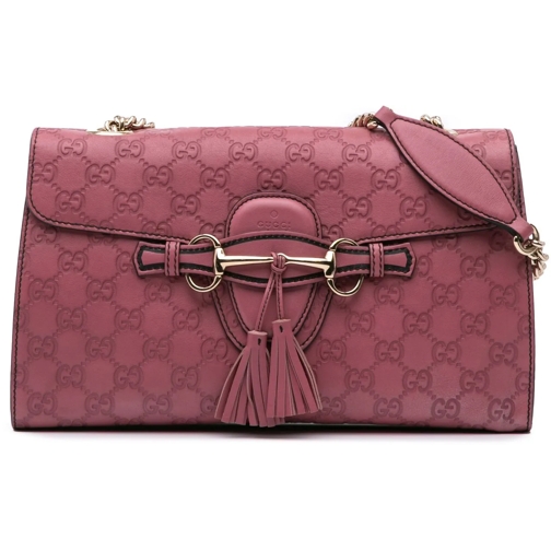 Gucci Sac à bandoulière 2016-2024 Medium Guccissima Emily Shoulder Bag rose