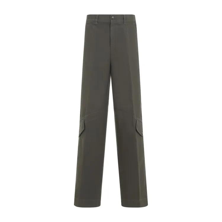 Dries Van Noten - Paxford Grey Cotton Pants - Größe 48 - grau