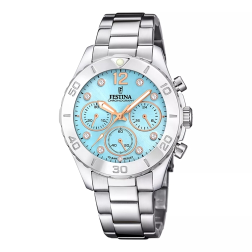 Festina Festina Boyfriend damen Uhr Silber F20603/4 Silber farbend Chronograph