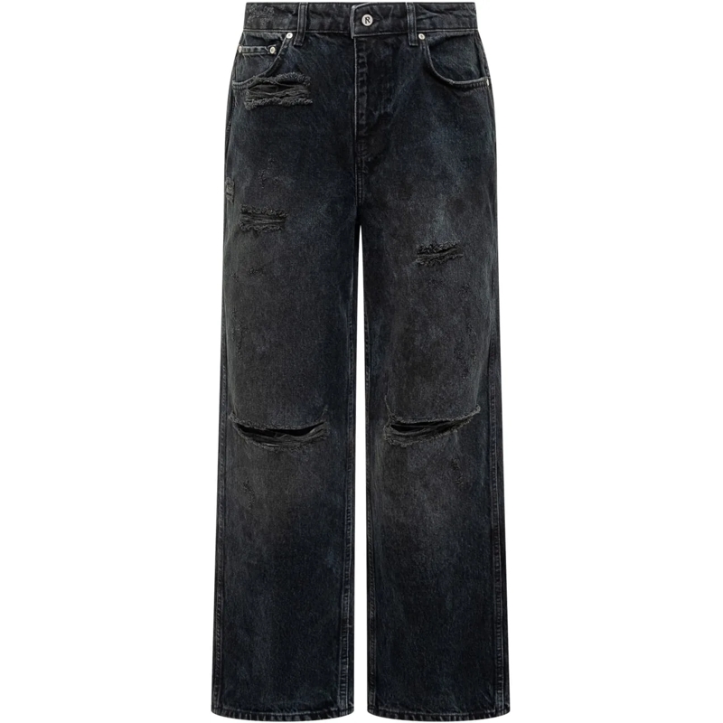 Represent Jeans Boyfriend Represent Jeans Wide Fit Destroyed dunkelgrau