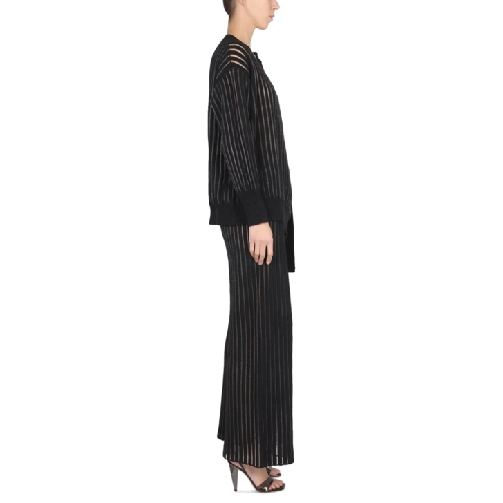パンツ Fabiana Filippi Black Wide Leg Pants With Relaxed Fit And Fabiana Filippi Relaxed Fit Wide Leg Pants Black
