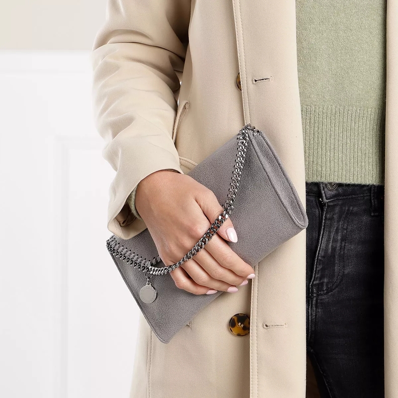 Stella McCartney Crossbody Bag Falabella Mini Crossbody Bag Light Grey(Image 2)