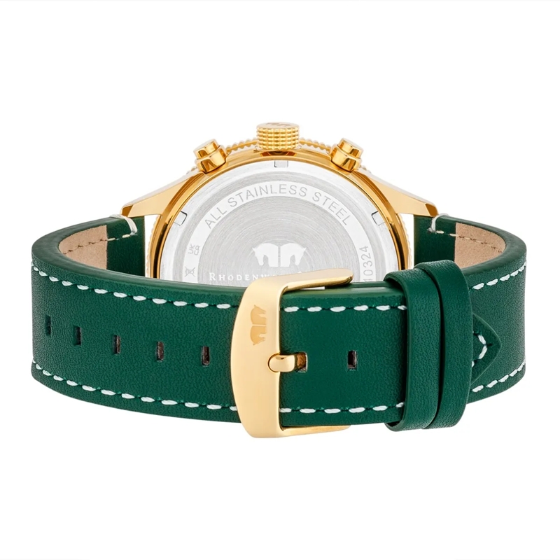 Rhodenwald & Söhne Automatikuhr Herren Armbanduhr Karthago II Echtleder gold(Image 5)