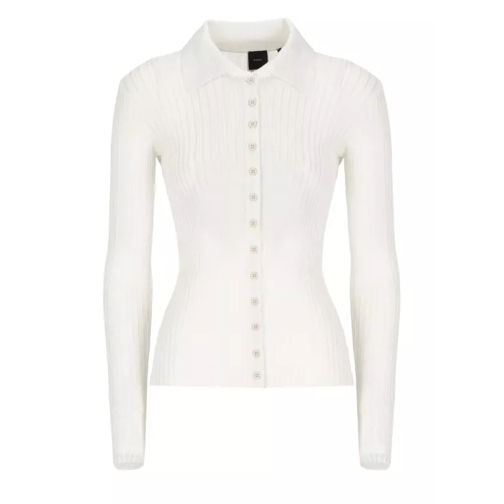 Pinko Ribbed Lurex Shirt White 