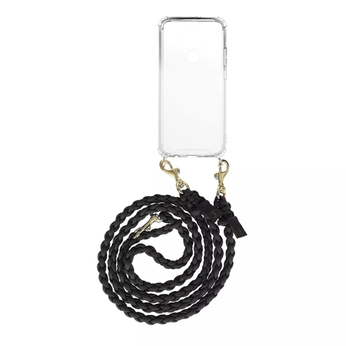 fashionette Smartphone Mate 20 Necklace Braided Black/Gold Phone Sleeve