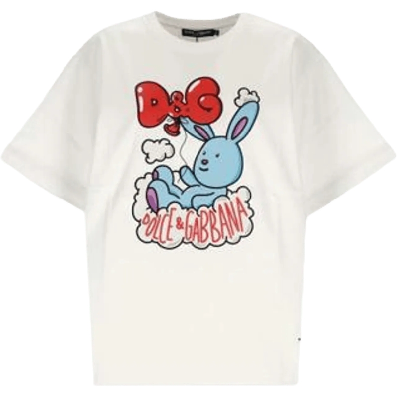 Dolce&Gabbana T-Shirt T-shirt bianca con stampa weiß