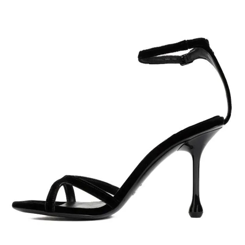 Jimmy Choo Black Velvet Ixia 95 Sandal Black Sandaler