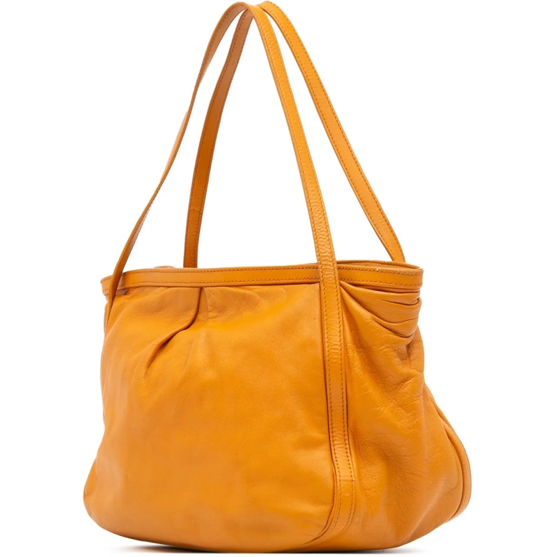Loewe Shopper Leather Tote orange