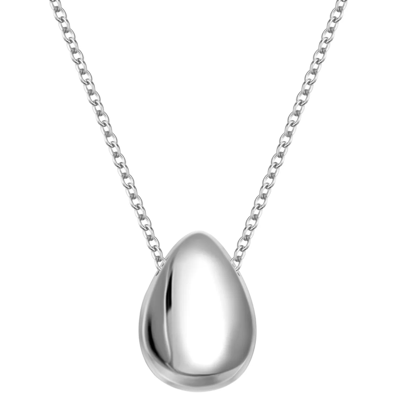 Glanzstücke München Mittellange Halskette Sterling Silber Halskette Tropfen silber