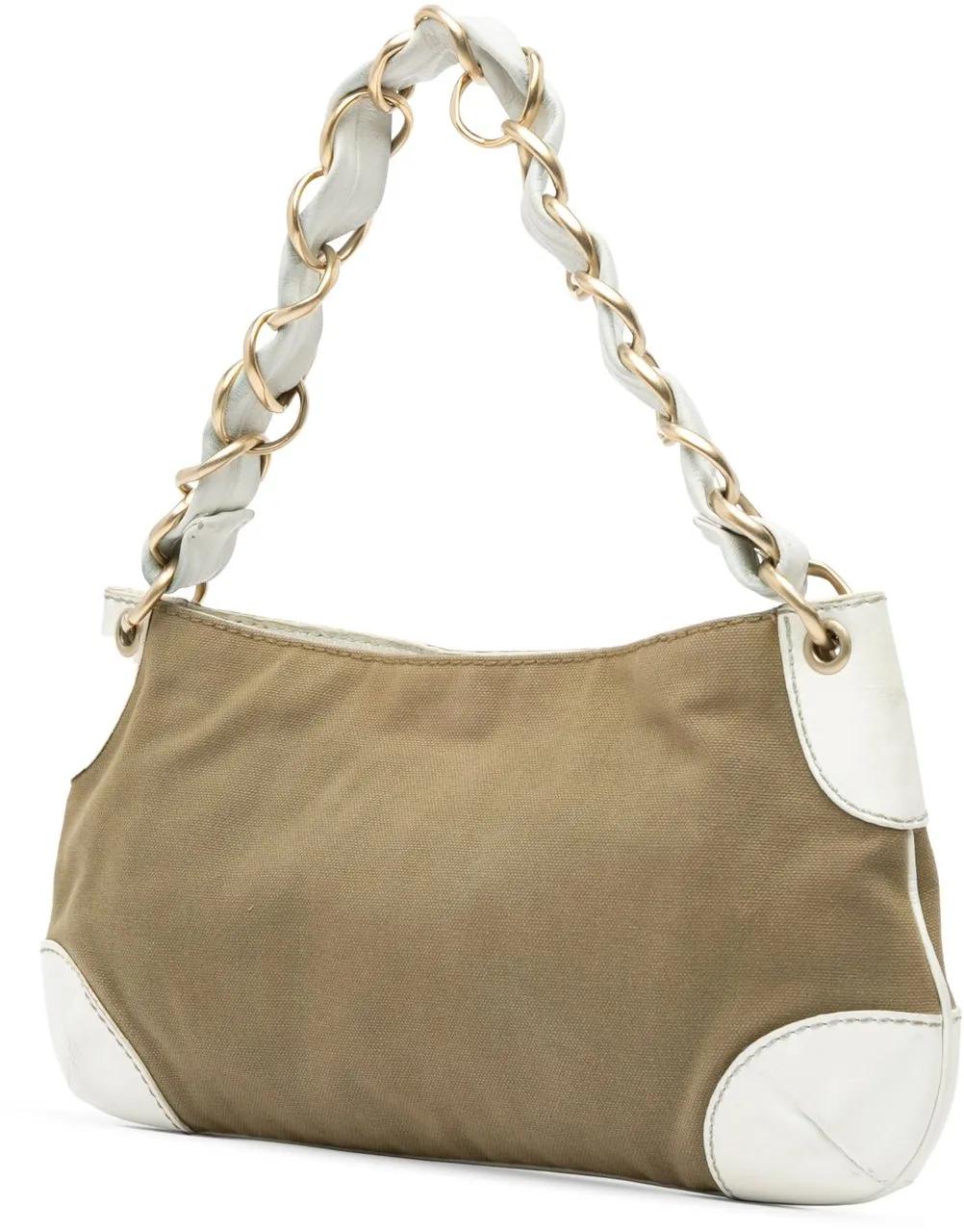 Chanel Hobo bags 2003-2004 Canvas Olsen Shoulder Bag in bruin