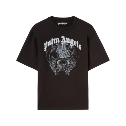 Palm Angels T-shirts Cotton T-Shirt With Logo Black