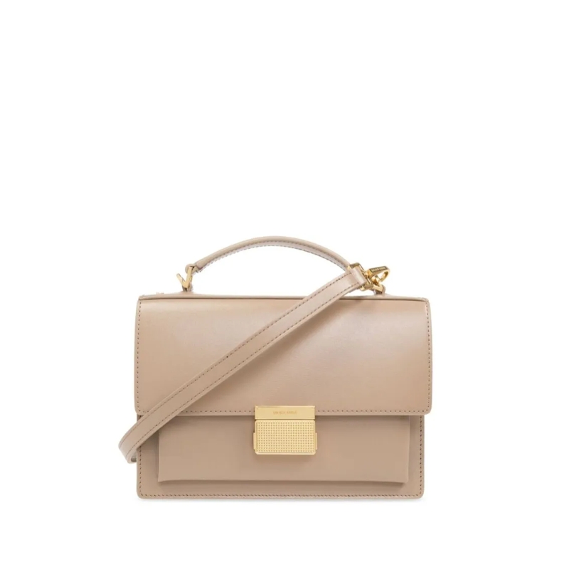 Golden Goose Schultertasche Structured Calf Leather Square Bag Pink