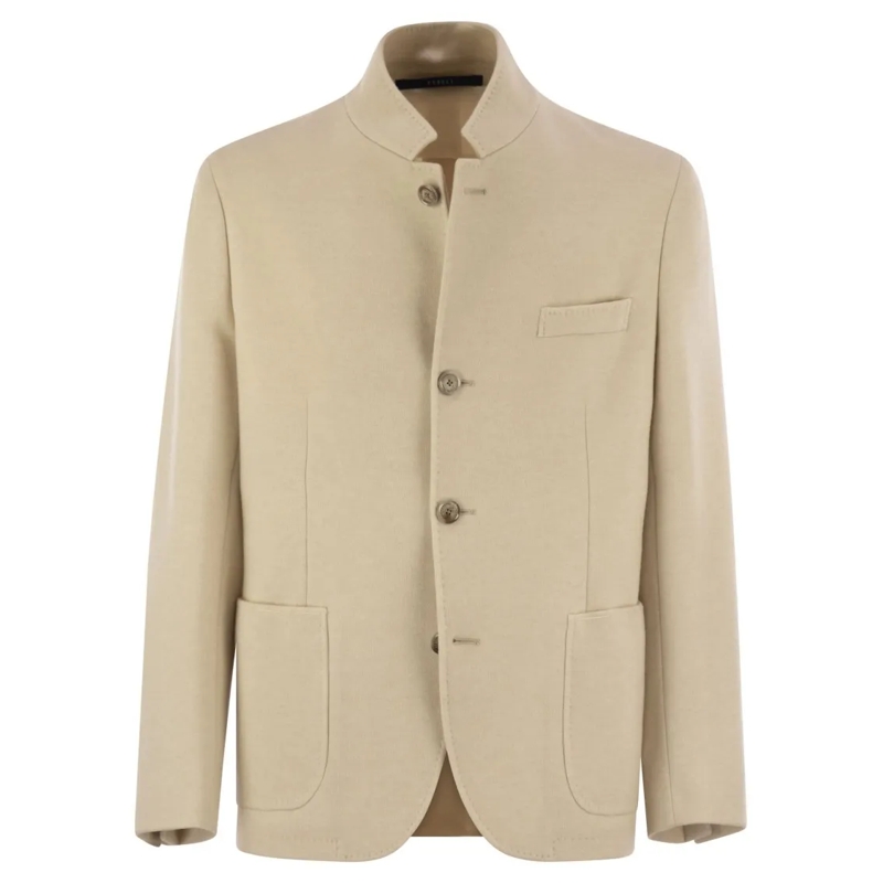 Fedeli Blazer Damon - Double Flanel Cashmere Blazer Neutrals