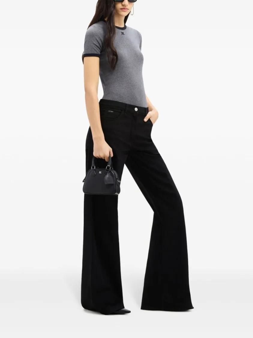 Courrèges Crossbody bags Bora Mini With Logo in zwart