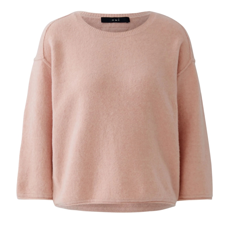 Oui Pullover Pullover rosa