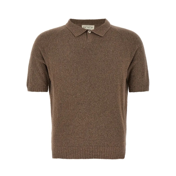Tシャツ・カットソー MA' RY' YA SS25 Boucle polo shirt (YPK002 C1) Ma'ry'ya Bouclé Polo Shirt | Yellow | FARFETCH