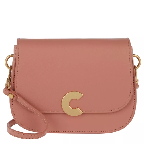 Coccinelle Craquante Smooth Logo Crossbody Bag Argile Crossbody Bag